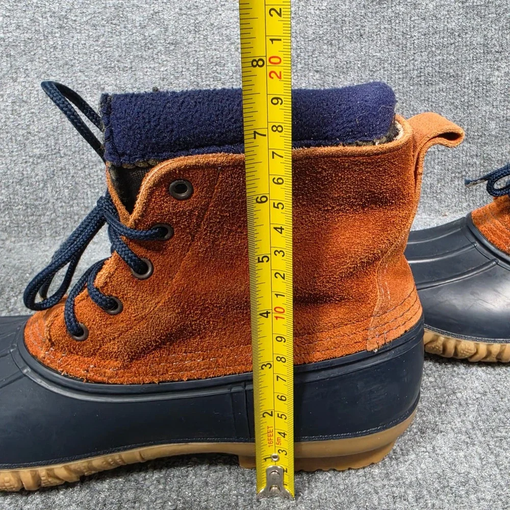 LaCrosse Polartec Lined Duck Boots Mens 10 Made in USA Suede Rubber Waterproof